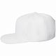 Бейсболка Snapback с прямым козырьком, белая с нанесением логотипа