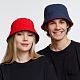 Панама Nylon двусторонняя, темно-синяя с красным с нанесением логотипа