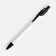 Ручка шариковая Undertone Black Soft Touch, белая с нанесением логотипа