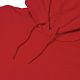 Толстовка с капюшоном унисекс Hoodie, красная с нанесением логотипа