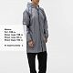 Дождевик Rainman Zip, серый с нанесением логотипа