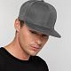Бейсболка Snapback с прямым козырьком, серая с нанесением логотипа