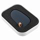 Внешний аккумулятор Pebble 5200, серо-синий с нанесением логотипа