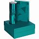 Набор Gems: ежедневник и термостакан, бирюзовый с нанесением логотипа