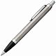 Ручка шариковая Parker IM Essential Stainless Steel CT, серебристая с черным с нанесением логотипа