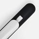 Ручка шариковая Swiper Soft Touch, черная с белым с нанесением логотипа