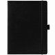 Еженедельник Lucky, недатированный, черный с нанесением логотипа