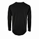 Футболка с длинным рукавом Sporty LSL Men, черная с нанесением логотипа