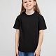 Футболка детская Regent Kids 150, черная с нанесением логотипа