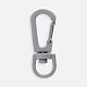 Застежка-карабин Snap Hook, S, серая с нанесением логотипа