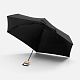 Зонт складной RainCase в чехле-сумке, черный с нанесением логотипа