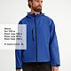 Куртка мужская с капюшоном Replay Men 340, ярко-синяя с нанесением логотипа