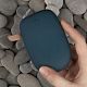 Внешний аккумулятор Pebble 7800 мАч, серо-синий с нанесением логотипа