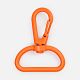 Застежка-карабин Snap Hook, L, оранжевый неон с нанесением логотипа