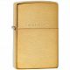 Зажигалка Zippo Classic Brushed, золотистая с нанесением логотипа