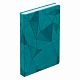 Ежедневник Gems, недатированный, бирюзовый с нанесением логотипа