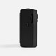 Bluetooth-колонка с радио Comradio, черная с нанесением логотипа