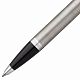 Ручка шариковая Parker IM Essential Stainless Steel CT, серебристая с черным с нанесением логотипа
