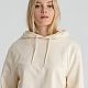 Толстовка с капюшоном унисекс Hoodie, светло-желтая с нанесением логотипа