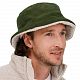 Панама Bucket двусторонняя, хаки с бежевым с нанесением логотипа
