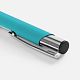 Ручка шариковая Keskus Soft Touch, бирюзовая с нанесением логотипа