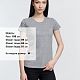 Футболка женская Pioneer Women, серый меланж с нанесением логотипа