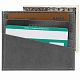 Чехол для карточек Petrus, серый с нанесением логотипа