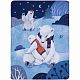 Флисовый плед Wintart Bear с нанесением логотипа