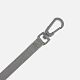 Застежка-карабин Snap Hook, S, серая с нанесением логотипа