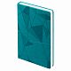 Ежедневник Gems, недатированный, бирюзовый с нанесением логотипа
