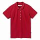 Рубашка поло женская Sunset, красная с нанесением логотипа