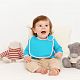 Нагрудник детский Baby Prime, бирюзовый с розовым с нанесением логотипа