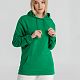 Толстовка с капюшоном унисекс Hoodie, зеленая с нанесением логотипа