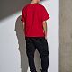 Футболка Oversize Premium, красная с нанесением логотипа