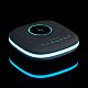 Bluetooth колонка с беспроводной зарядкой и подсветкой Terrafonic, серая с нанесением логотипа