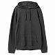 Толстовка с капюшоном унисекс Hoodie, серый меланж (антрацит) с нанесением логотипа