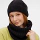 Шапка ComFleece, черная с нанесением логотипа