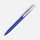 Ручка шариковая Pin Soft Touch, синяя с нанесением логотипа
