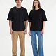Футболка Oversize Premium 210, черная с нанесением логотипа