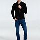Куртка мужская Norman Men, черная с нанесением логотипа
