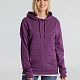 Толстовка с капюшоном унисекс Hoodie, фиолетовый меланж с нанесением логотипа