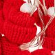 Гирлянда Cosy Poms, красная с нанесением логотипа