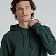 Толстовка с капюшоном унисекс Hoodie, темно-зеленый меланж с нанесением логотипа