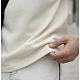 Футболка Oversize Premium 210, молочно-белая с нанесением логотипа