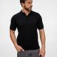 Рубашка поло унисекс Upswing, черная с нанесением логотипа
