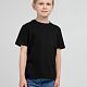 Футболка детская Regent Kids 150, черная с нанесением логотипа