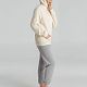 Толстовка с капюшоном унисекс Hoodie, светло-желтая с нанесением логотипа