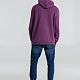 Толстовка с капюшоном унисекс Hoodie, фиолетовый меланж с нанесением логотипа