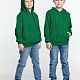 Худи детское Kirenga Kids 2.0, зеленое с нанесением логотипа