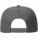 Бейсболка Snapback с прямым козырьком, серая с нанесением логотипа
